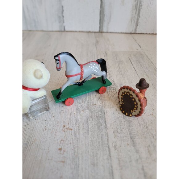 Hallmark merry Miniatures polar bear set cat turkey unique decor - Picture 8 of 8